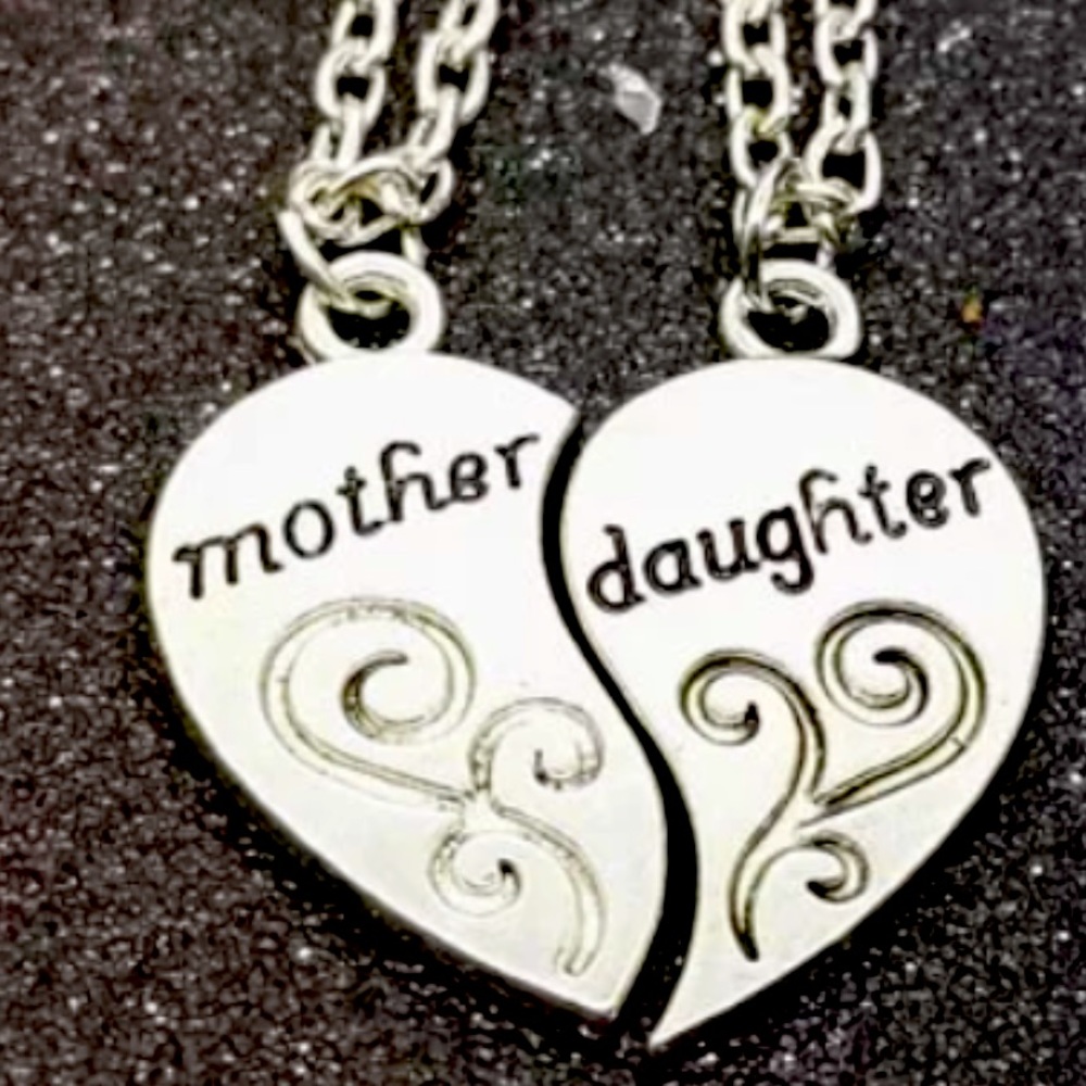 Mother daughter necklace